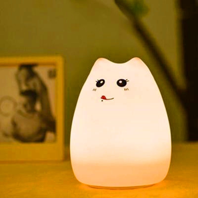 Silicone Touch Sensor LED Night Light For Children Baby Kids