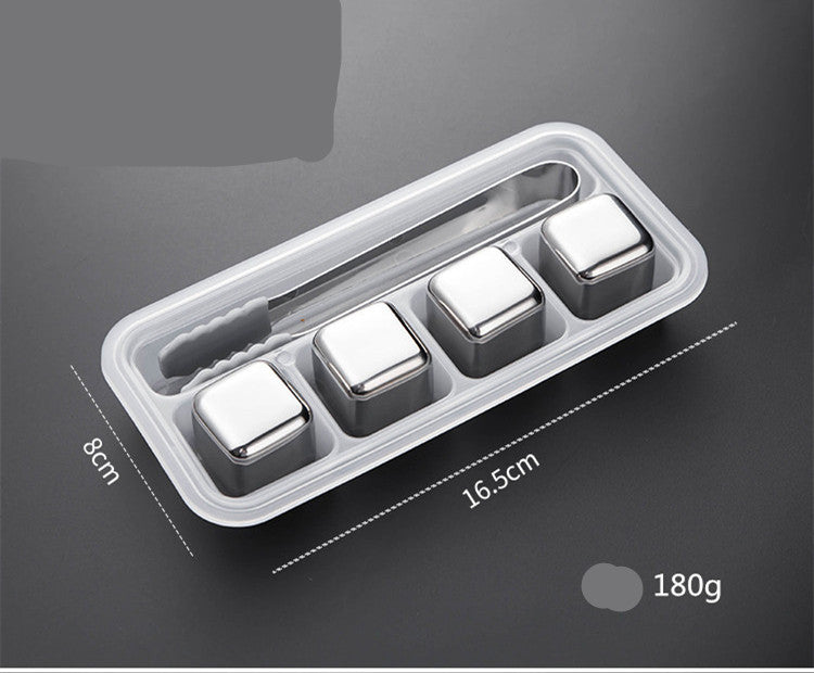 Stainless Steel  Beverage Wine Beer Whiskey Ice Wine Stone Bar Ice Cube