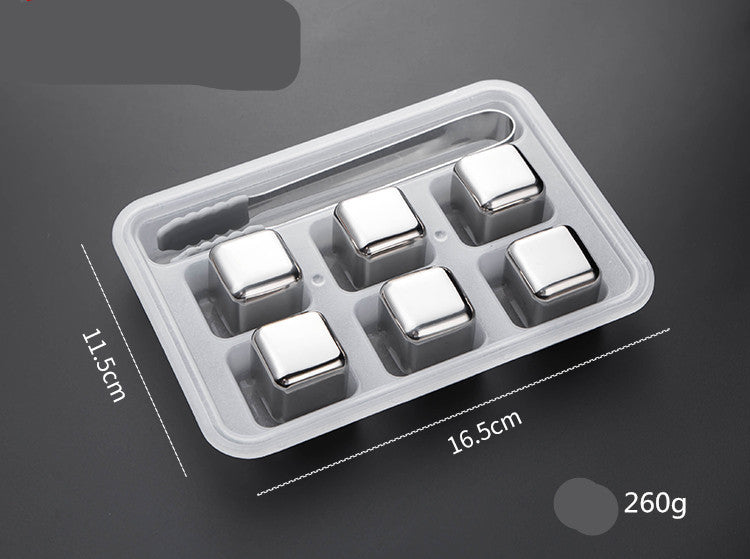 Stainless Steel  Beverage Wine Beer Whiskey Ice Wine Stone Bar Ice Cube