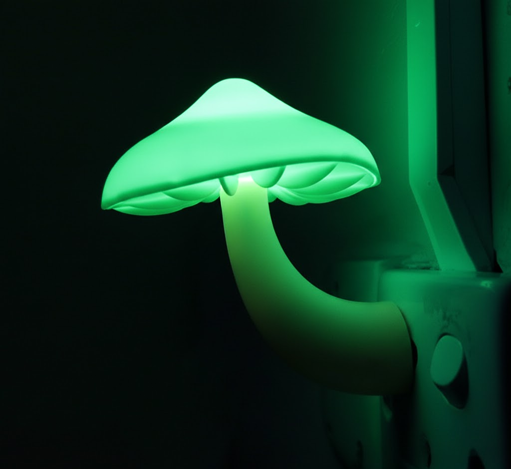 LED Mushroom Night Light | Plug-In Sensor Wall Lamp for Bedroom Home