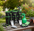 9-Piece Aluminum Garden Tool Set with Silicone Handles | Gardening Kit