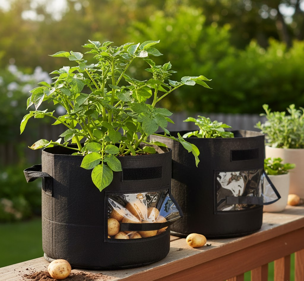Breathable Vegetable Grow Bag | Potato & Tomato Planting Container