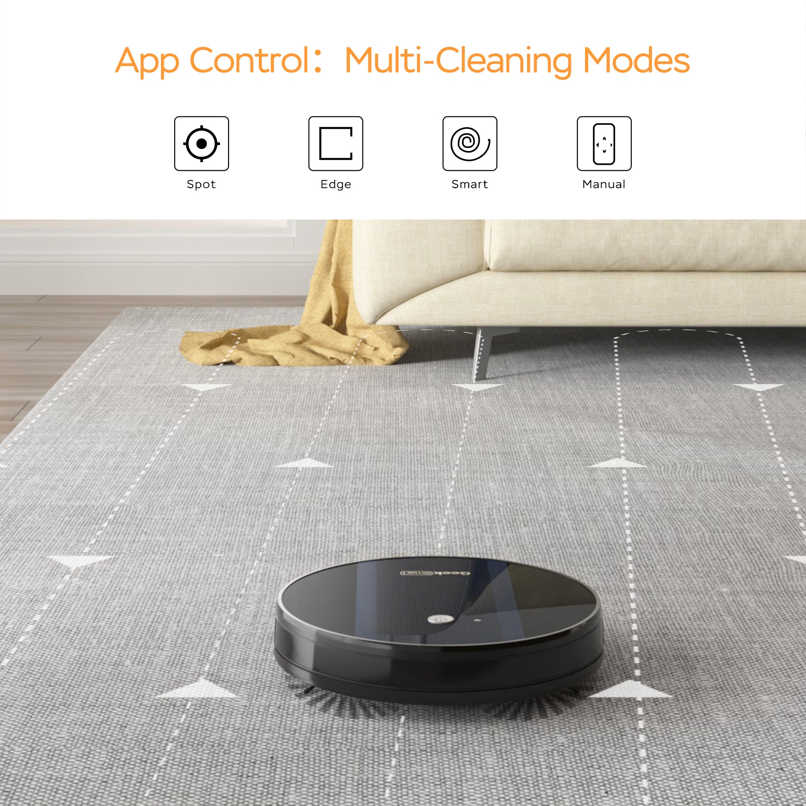 Geek Smart G6 Plus Robot Vacuum | WiFi App Control & Auto Charging