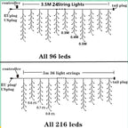 Remote Control Christmas Holiday Lights String