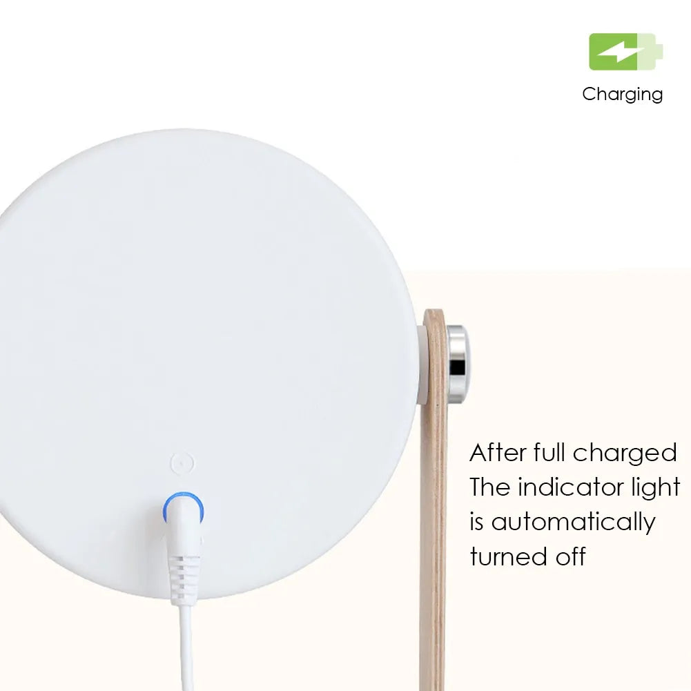 Foldable Touch LED Night Light – USB Rechargeable Dimmable Lamp