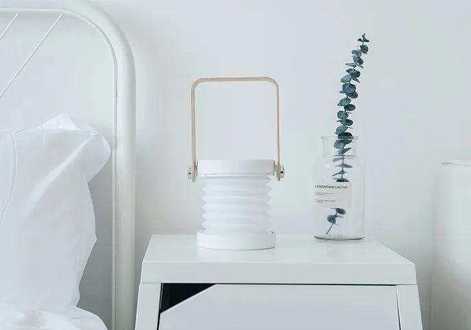 Foldable Touch LED Night Light – USB Rechargeable Dimmable Lamp