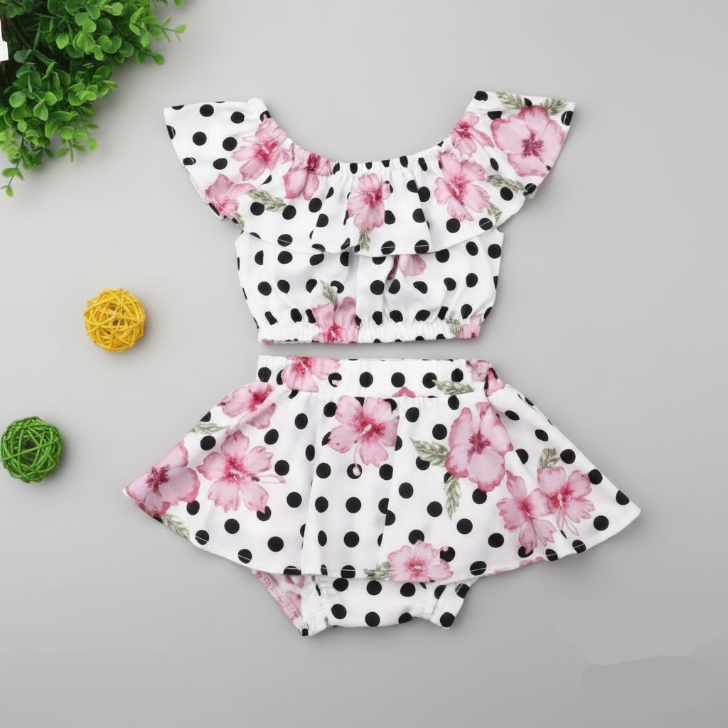 Toddler Girls Sleeveless Shorts Set - Summer Princess Style Outfit