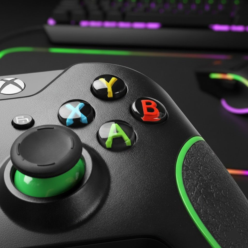 Wired USB PC Game Controller & Gamepad - Plug and Play Joystick