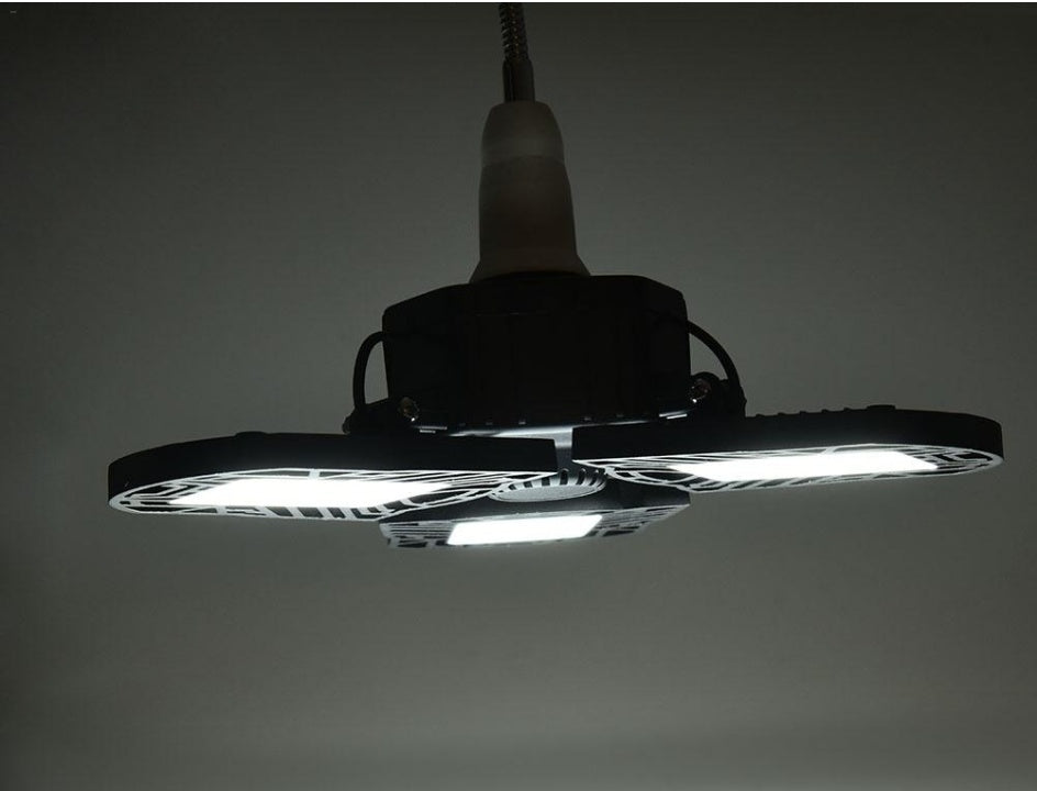 Deformable LED Garage Light | High-Intensity Radar Industrial Lamp