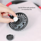 Mini Portable Neckband Fan | USB Rechargeable Double Head Air Cooler