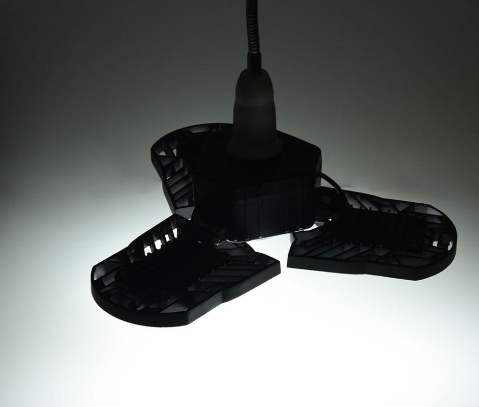 Deformable LED Garage Light | High-Intensity Radar Industrial Lamp