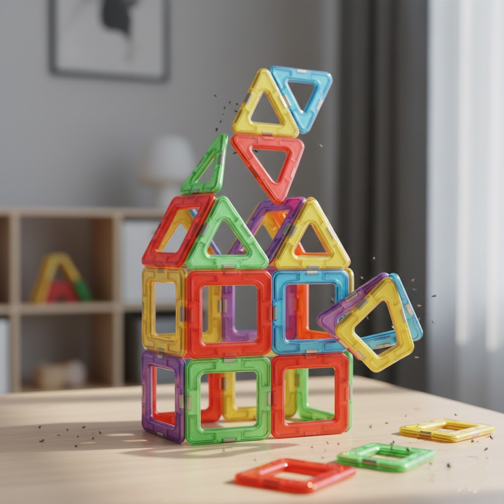 Magnetic Building Blocks Set - 3D DIY Construction Toys for Kids
