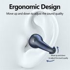 Bone Conduction Headphones TWS Earbuds Ear Clip Bluetooth 5.3 Touch Wireless Earphone In-Ear Bass HIFI Sports Headset