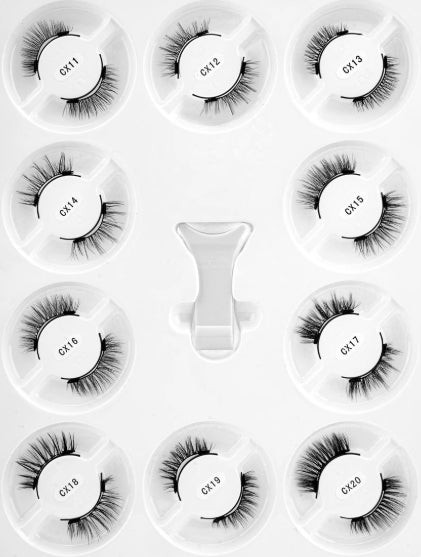 1 Pair Magnetic Eyelashes Handmade Fluffy Faux Mink Lashes