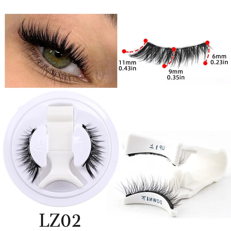1 Pair Magnetic Eyelashes Handmade Fluffy Faux Mink Lashes