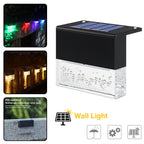Waterproof RGB LED Solar Step Light | Outdoor Fence & Pathway Lamp