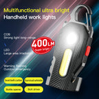 Multifunctional Emergency Keychain Light | COB LED Work & Camping Lamp