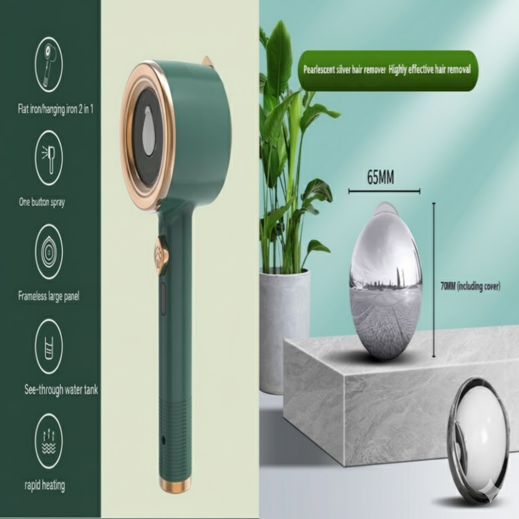 Mini Portable Garment Steamer – Handheld Fabric Iron for Travel & Home