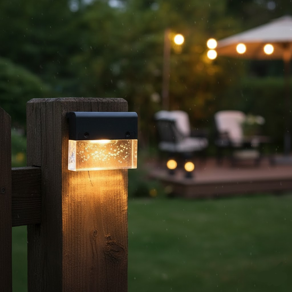 Waterproof RGB LED Solar Step Light | Outdoor Fence & Pathway Lamp