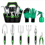 9-Piece Aluminum Garden Tool Set with Silicone Handles | Gardening Kit