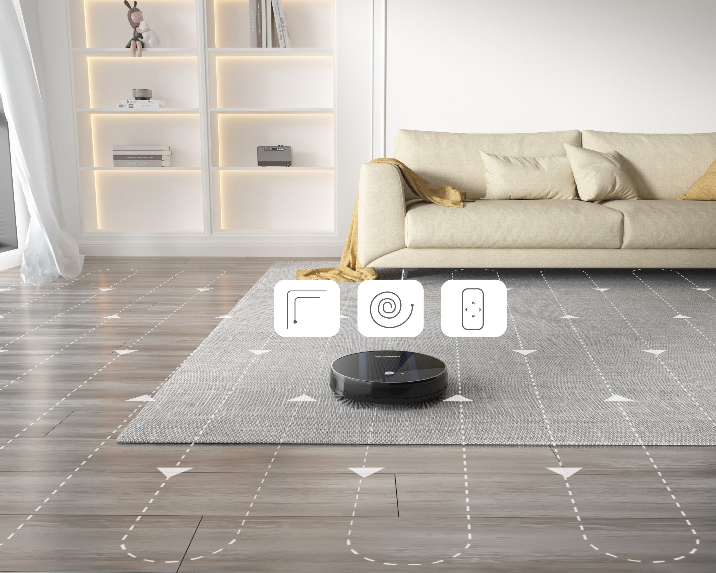 Geek Smart G6 Plus Robot Vacuum | WiFi App Control & Auto Charging