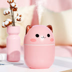 Air Humidifier Cute Cat Ultra-Silent USB Office Household Bedroom Car Aromatherapy Air Purifier With Led Cool Mist Spray