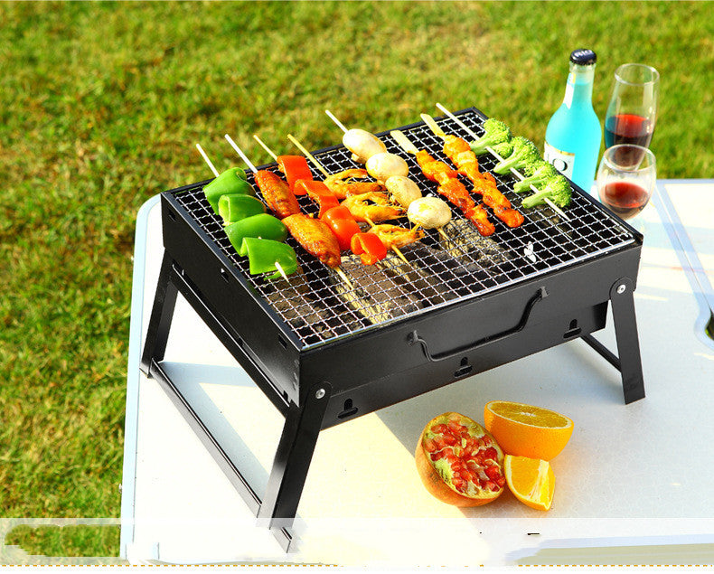 Portable Folding Charcoal Grill | Large Outdoor BBQ Barbecue