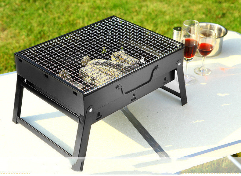 Portable Folding Charcoal Grill | Large Outdoor BBQ Barbecue