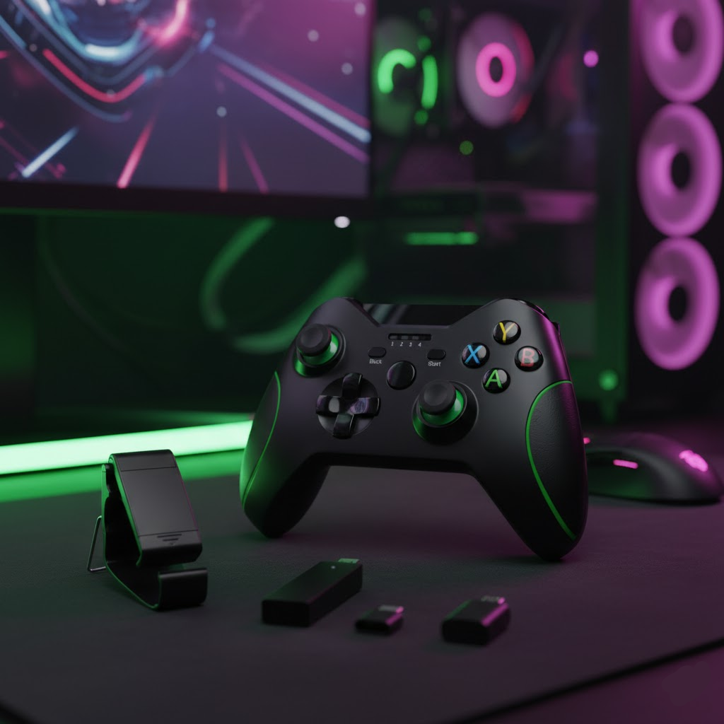 Wired USB PC Game Controller & Gamepad - Plug and Play Joystick